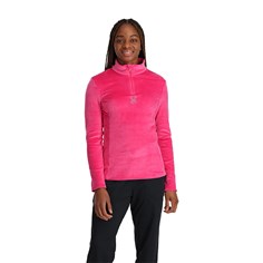 SPYDER W SHIMMER BUG 1/2 ZIP-PINK