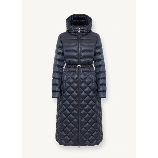 COLMAR MAXI IRIDESCENT DIAMOND QUILTED JACKET