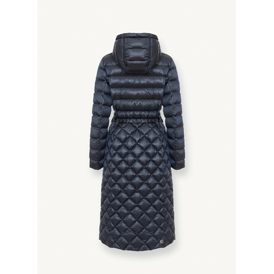 COLMAR MAXI IRIDESCENT DIAMOND QUILTED JACKET