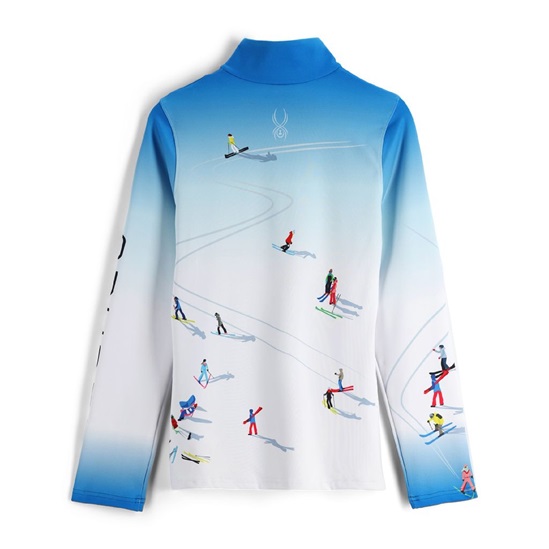 SPYDER BIRDS EYE-ZIP T-NECK
