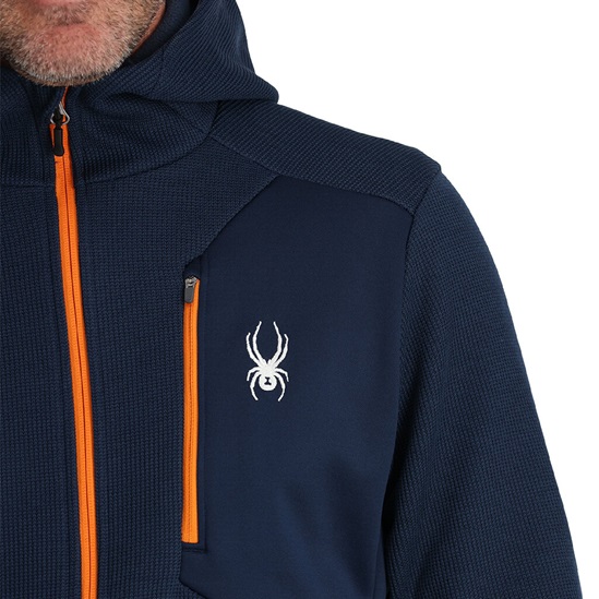 SPYDER M BANDIT HOODED JACKET-TRUE NAVY