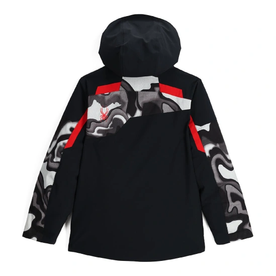 SPYDER BOYS LEADER JACKET-BLACK COMBO