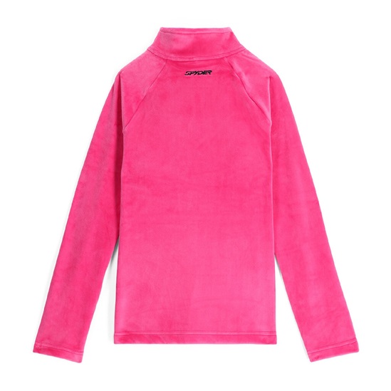 SPYDER GIRLS SHIMMER BUG 1/2 ZIP-PINK
